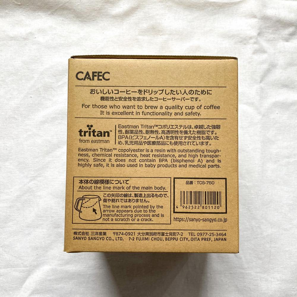 樹脂製コーヒーサーバー 750ml〈2~5杯用〉TCS-750