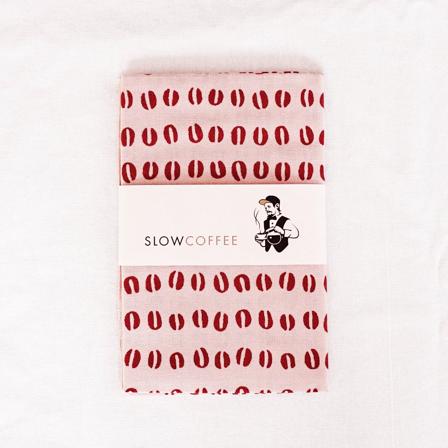 SlowCoffee×かまわぬ 復刻「いちごミルク」手ぬぐい