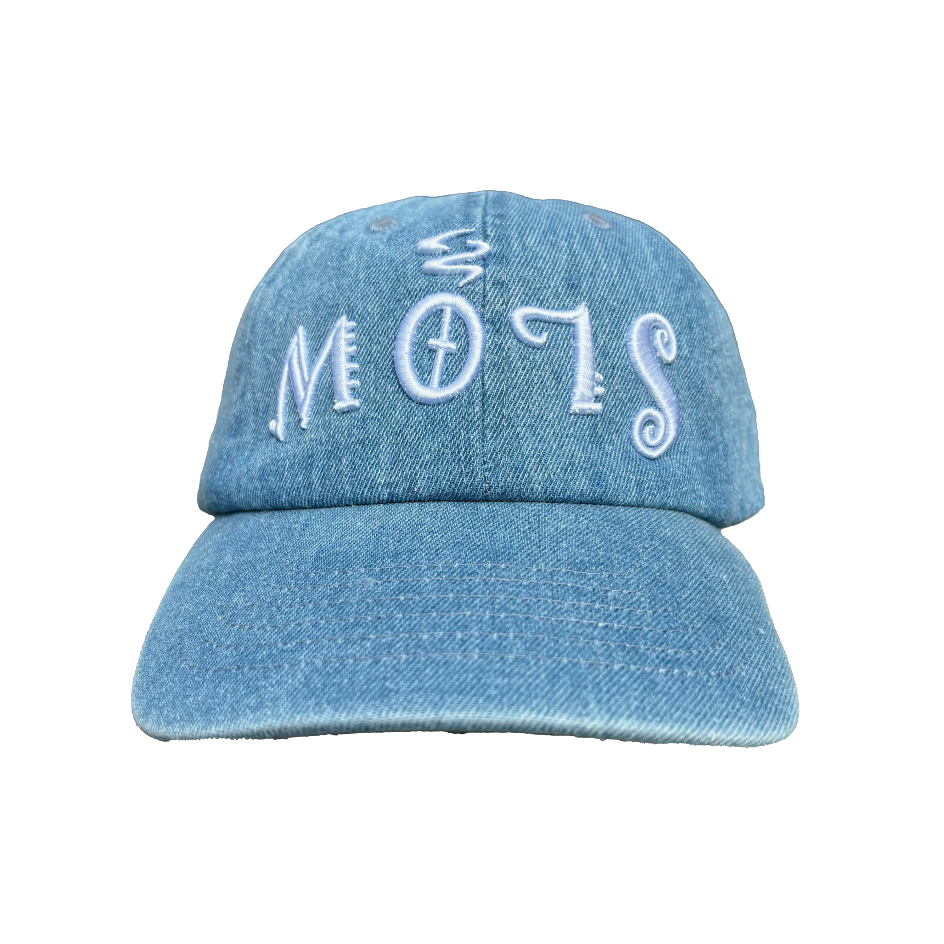 24thCAP<br>denim・white<br>逆さSLOW<br>Baseball Low Cap -denim-