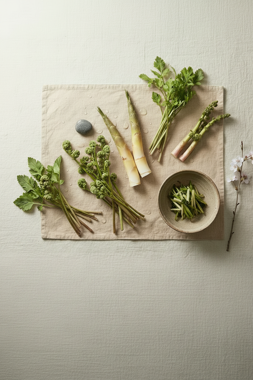 郡上の旬の山菜&春野菜セット 縦型・文字なし