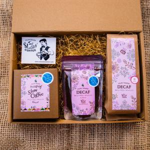 カフェインレスコーヒーギフト|3種の楽しみ方セット(ドリップ・インスタント・深煎り)