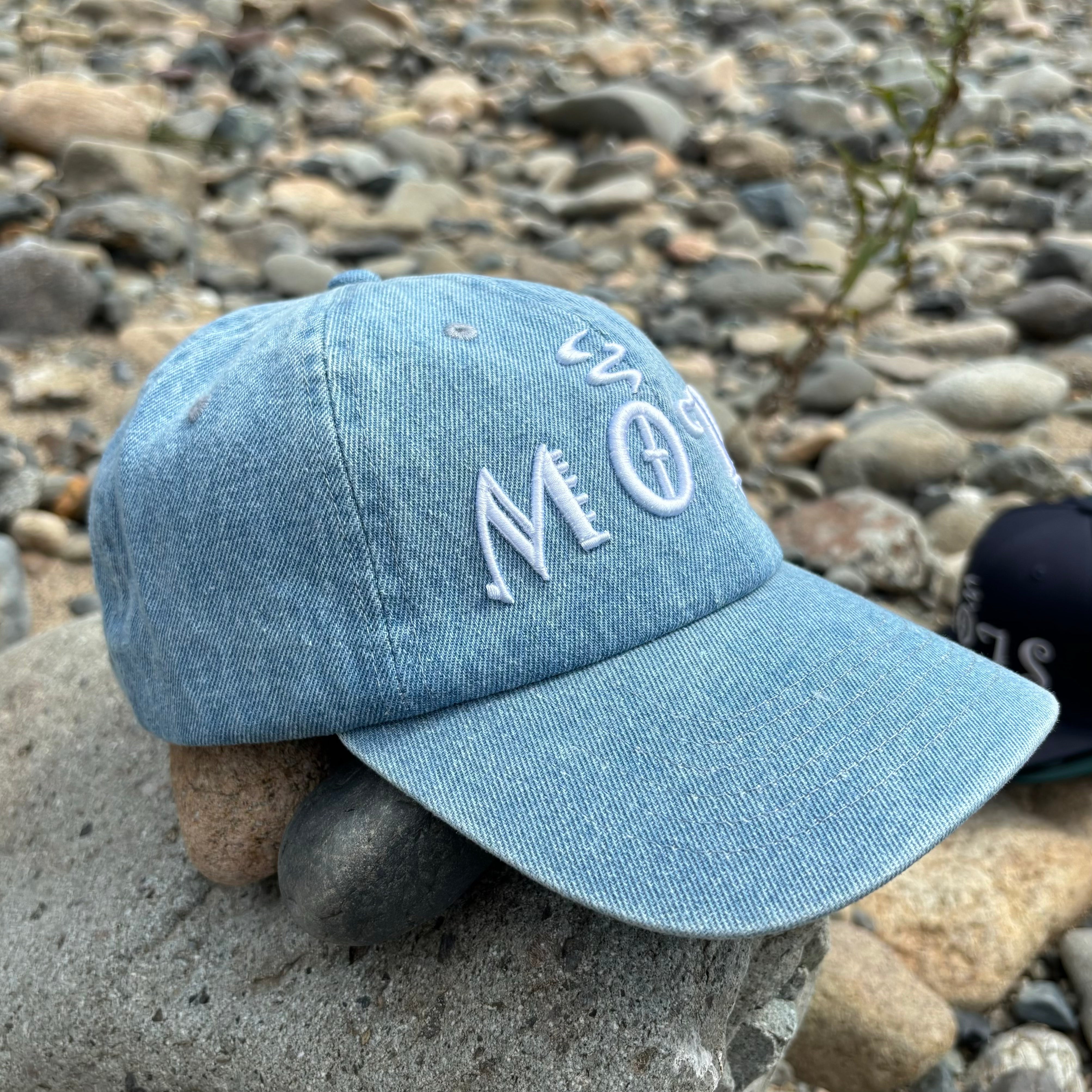 24thCAP<br>denim・white<br>逆さSLOW<br>Baseball Low Cap -denim-