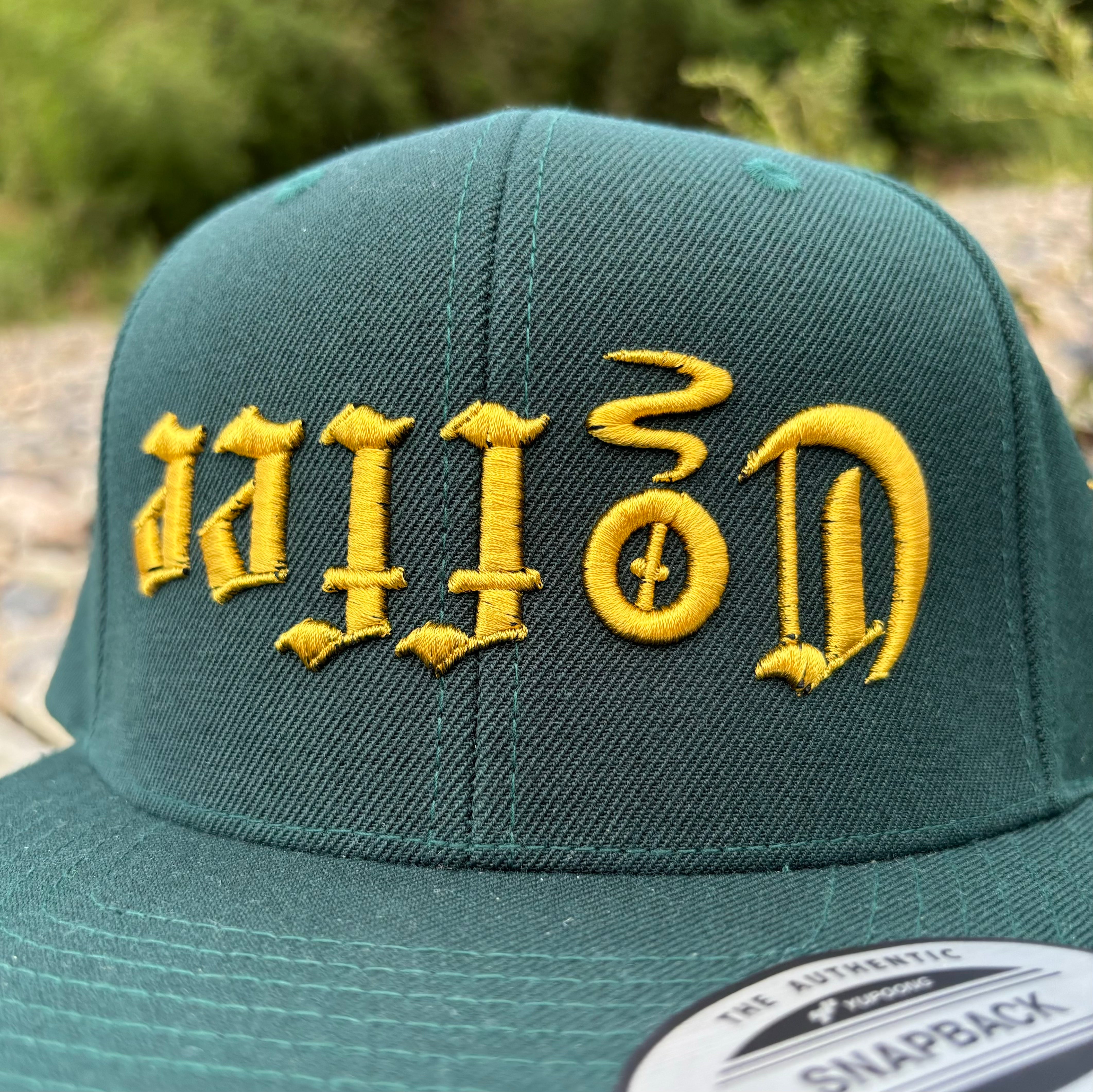 CAP<br>SPRUCE(ダークグリーン)・GOLDゴールド<br>逆さCOFFEE