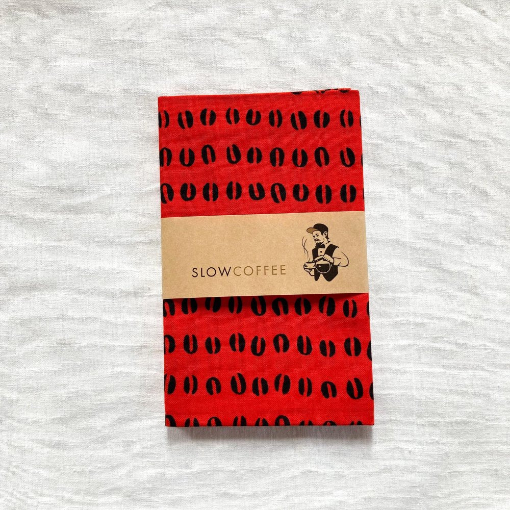 SlowCoffee×かまわぬ<br>「レッドブラック」手ぬぐい<br>【手ぬぐいのみ購入したい方専用】<br>【メール便送料込】