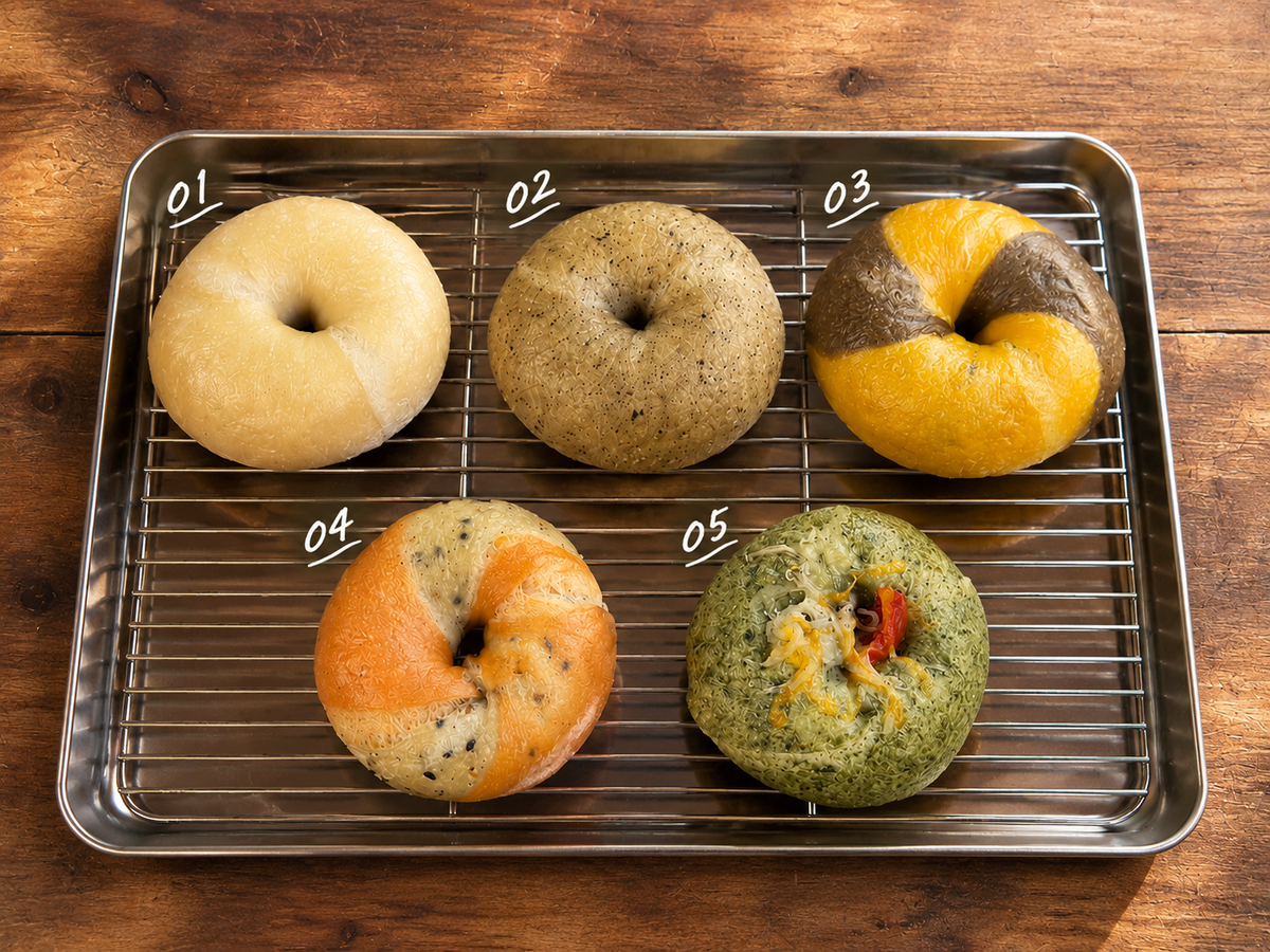 【10/31・11/1出荷】SLOW BAGEL 5種食べ比べセット｜5個入り（各1個）・冷凍便